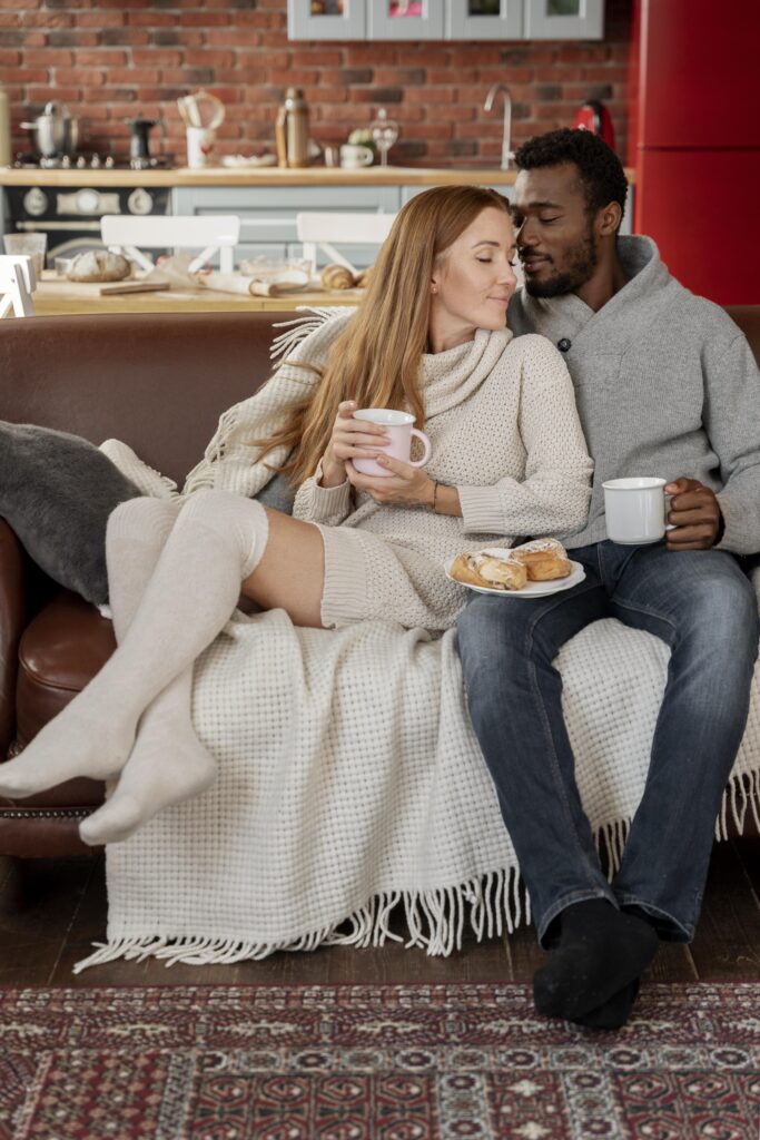full shot couple with breakfast 3